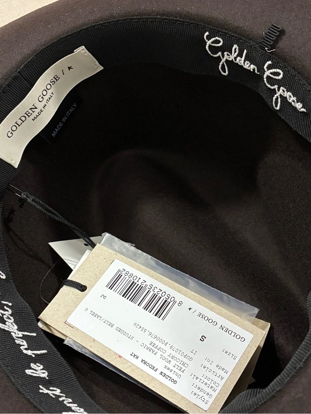 $450 NWT Golden Goose Deluxe Brand Fedora Size small Brand new with tags